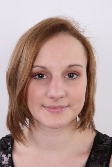 Chubby amateur Dominika removes her jeans and pink underwear for nude audition 61654743