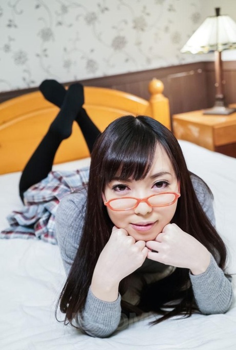 Young looking Japanese student spits out cum after a fully clothed blowjob 43954717