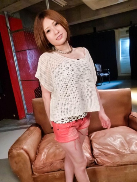 Japanese redhead Ruri Haruka is left with a messy pussy after fucking 80444208