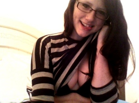 Barely legal girl Freckles 18 engages in lesbian sex with her glasses on 51534734
