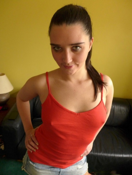 British amateur Pixiee Little stands butt naked with her hands on her hips 42266922