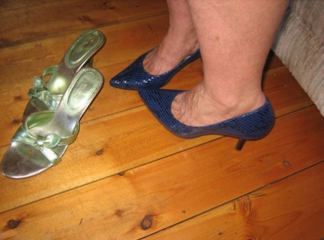 Obese granny Girdle Goddess wakes up from a nap and precedes to strip naked 52167460
