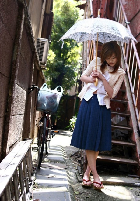 Japanese teen Ray Ito exposes herself in public before going nude at home 21326106