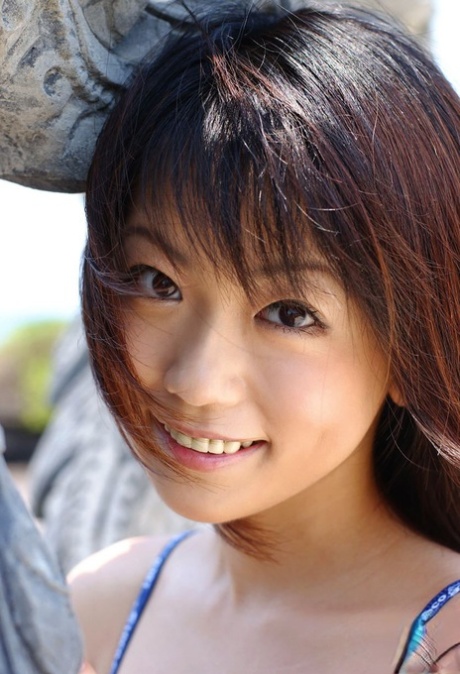 Petite Japanese girl Saki Ninomiya models non nude in bra and panty combo 62741888