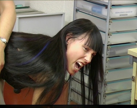 Misbehaving female students have their asses spanked by men and women 39380700