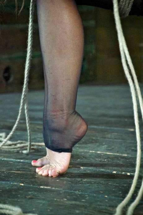 Busty slave hung on cross and tortured with tongue clip & other harsh devices 37238073