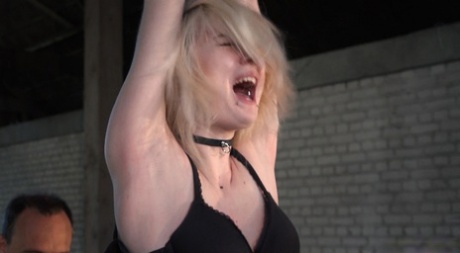 Skinny blonde teen Noa Livia is brought to tears during corporal punishment 68407330