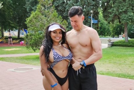 Curvy Latina chick Kesha Ortega takes a cumshot on her big booty after a fuck 15539530