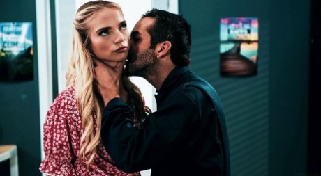 Blonde student Lana Sharapova spits cum into her hand after sex with a teacher 11807602
