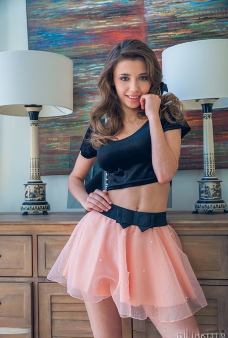 Cute teen Mila Azul works her sexy body free of her clothing 59097970