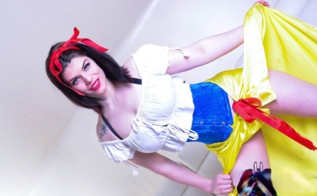 British beauty Lucia Love masturbates while wearing a Snow White outfit 74180224