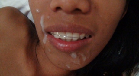 Filipina chick sucks the cum from a cock and has sex too for food money 54031760