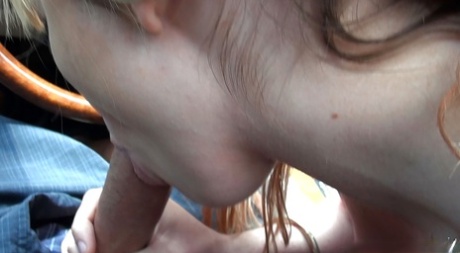 Delicious girl Jae Lauren hones her cock sucking skills in sexy closeups 14779267