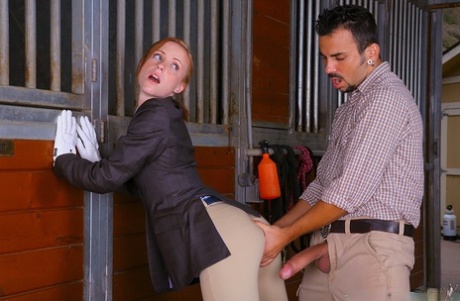 Hardcore ass fucking on street makes uniform of Ryann Shields tear 61174123
