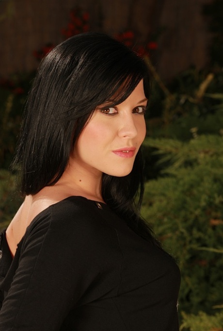 Raven-haired amateur Whitney Birch undressing and showcasing her honey pot 76636439